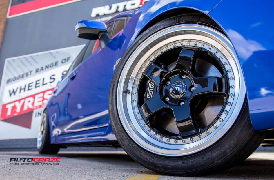 SUBARU WRX RS1 BLACK MACHINED LIP